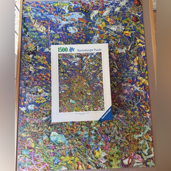 Ravensburger Adam Parsons 1500 Piece Jigsaw Puzzle Shoal Visschool - Picture 6 of 14